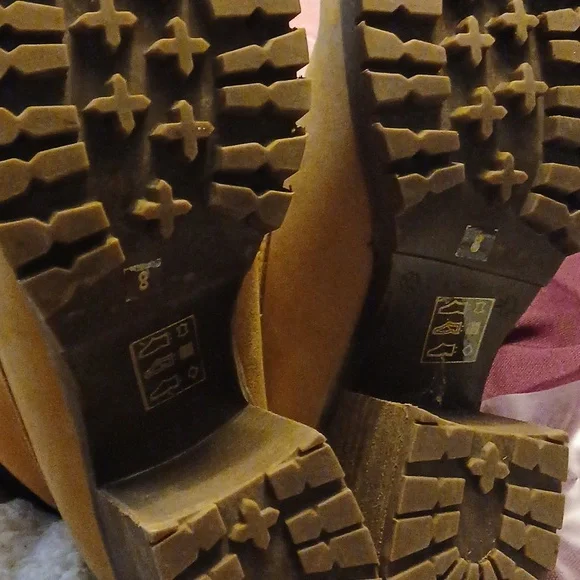 Women's Tan Lace-Up Ankle Boots Leather 8 Artisan Yessica - Picture 8 of 9